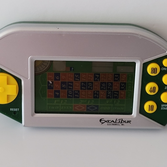 (Lot Of 2) EXCALIBUR Electronic Roulette Handheld Pocket Casino Game Model #475. - Picture 6 of 10